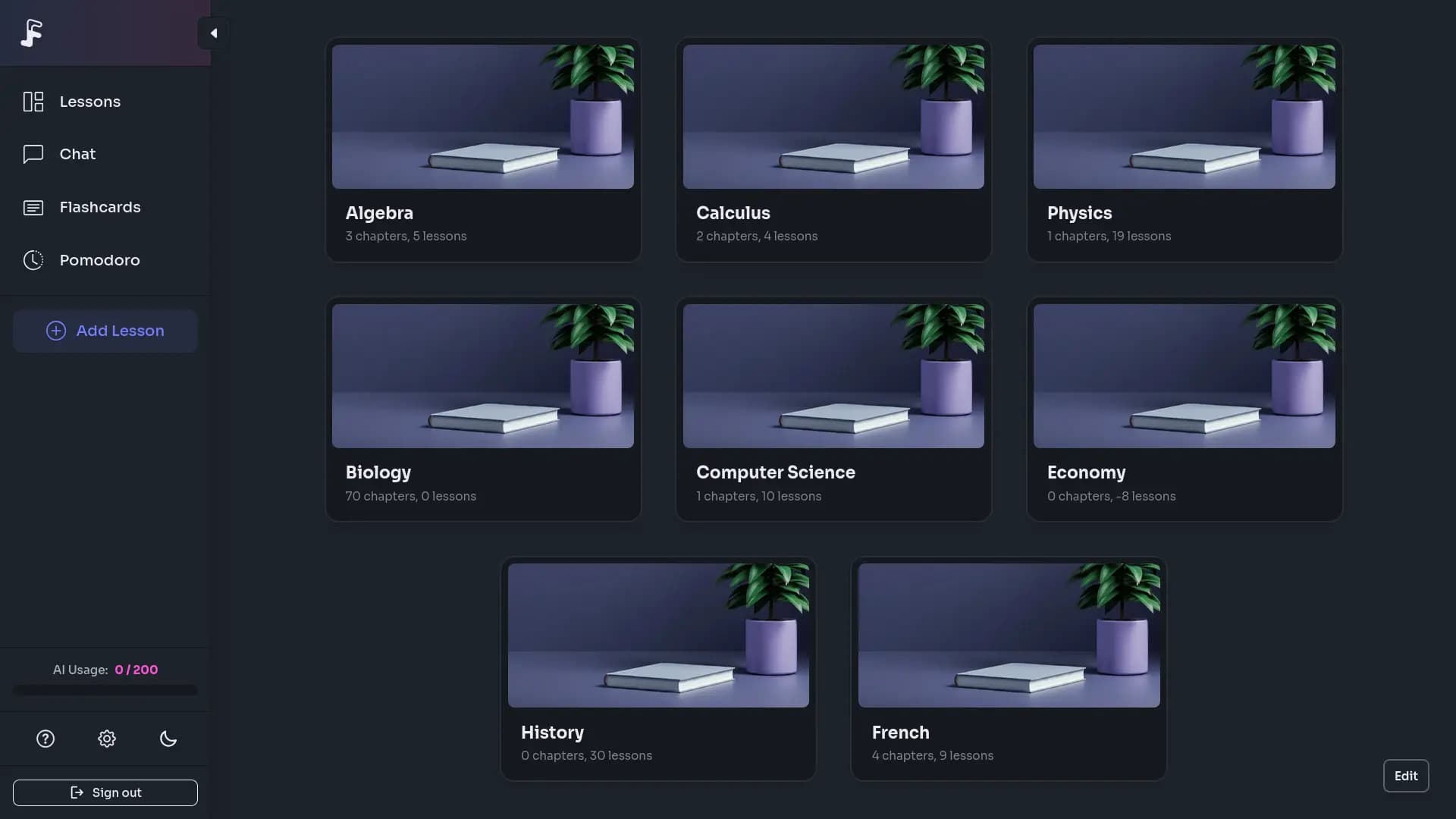 Dashboard screenshot