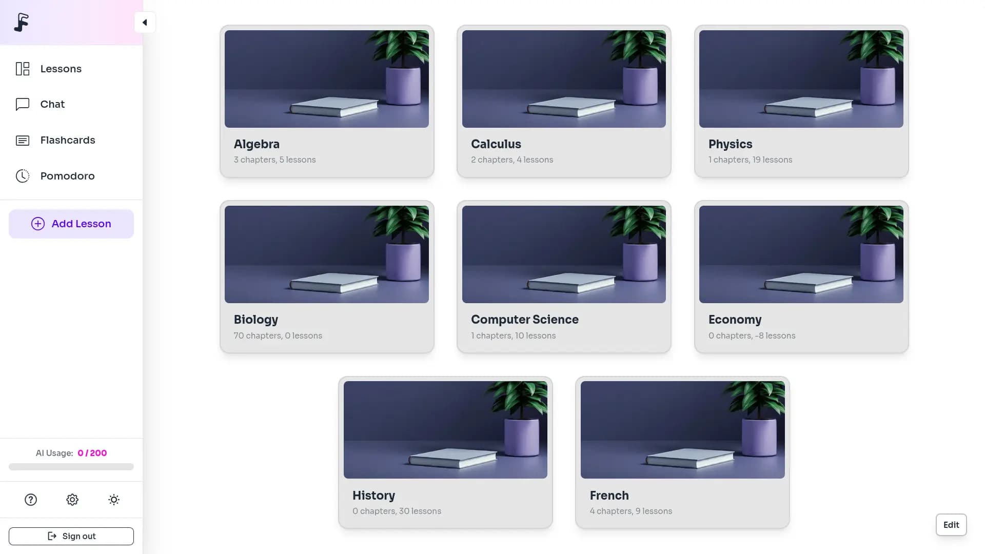 Dashboard screenshot
